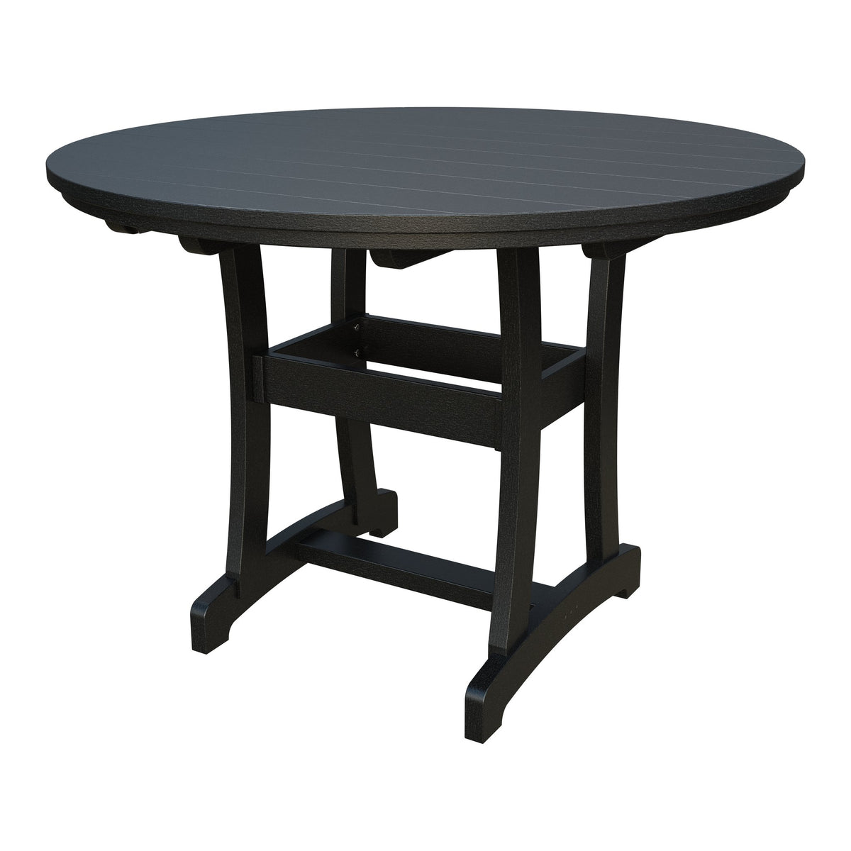 Amish Legacy 54" Round Outdoor Counter Table in Black