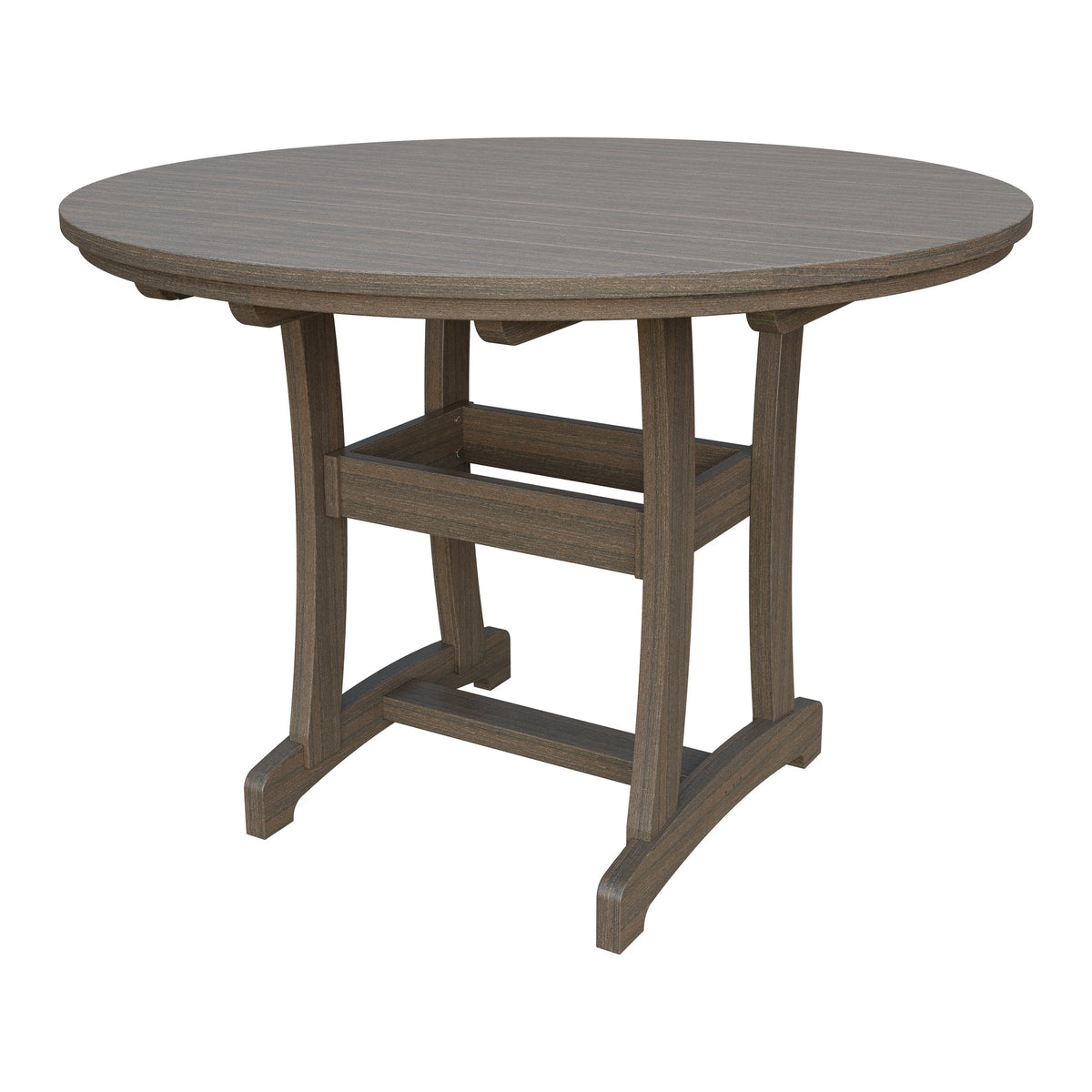 Amish Legacy 54" Round Outdoor Counter Table in Brazilian Walnut