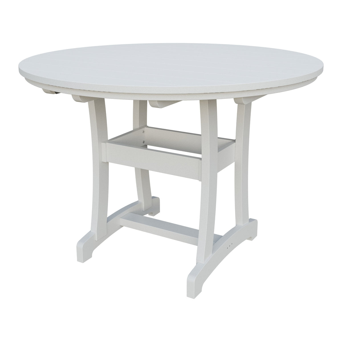Amish Legacy 54" Round Outdoor Counter Table in Bright White