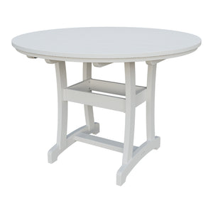 Amish Legacy 54" Round Outdoor Counter Table in Bright White