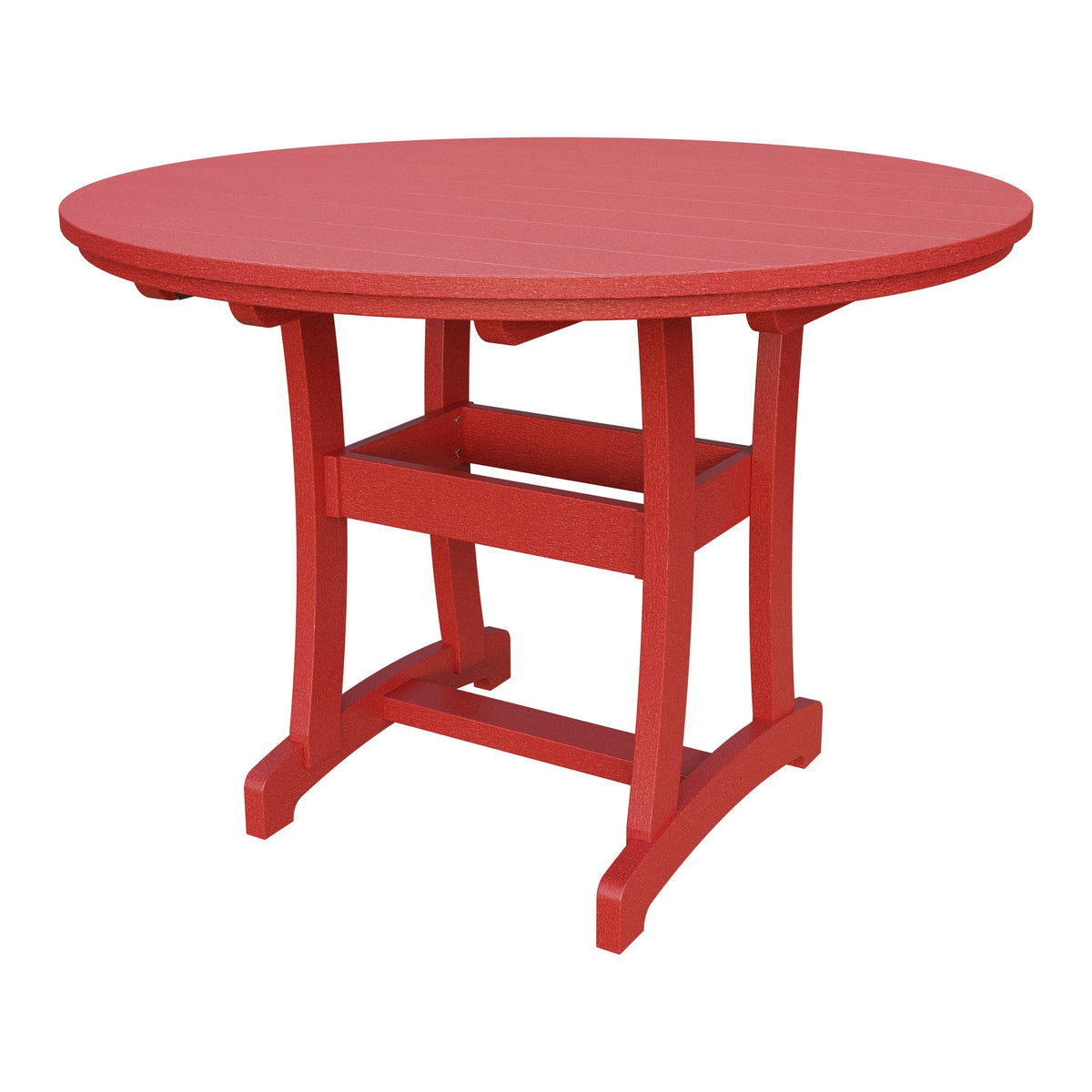 Amish Legacy 54" Round Outdoor Counter Table in Cardinal Red