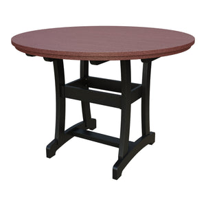 Amish Legacy 54" Round Outdoor Counter Table in Cherrywood & Black