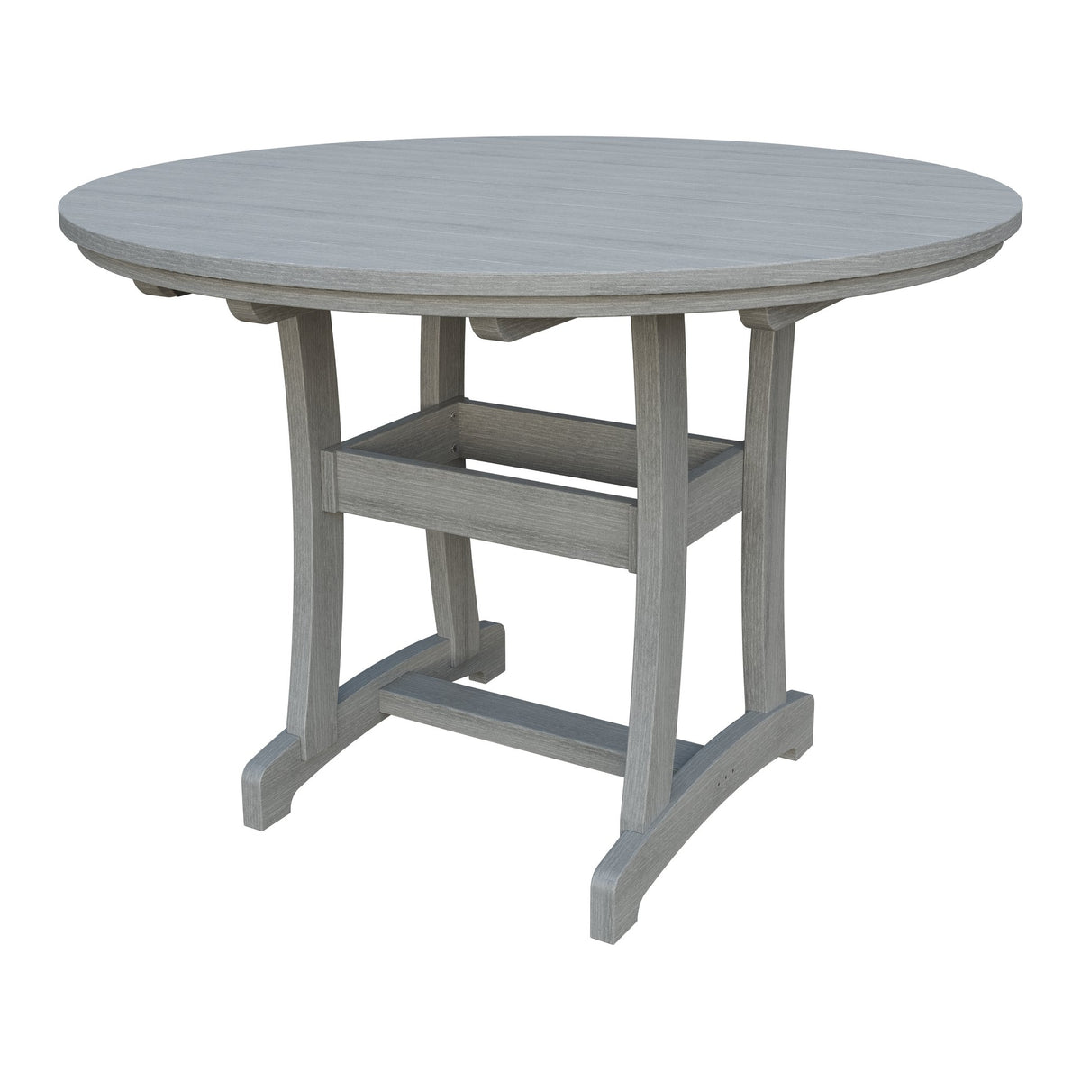 Amish Legacy 54" Round Outdoor Counter Table in Driftwood Gray