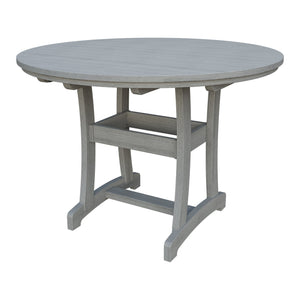 Amish Legacy 54" Round Outdoor Counter Table in Driftwood Gray