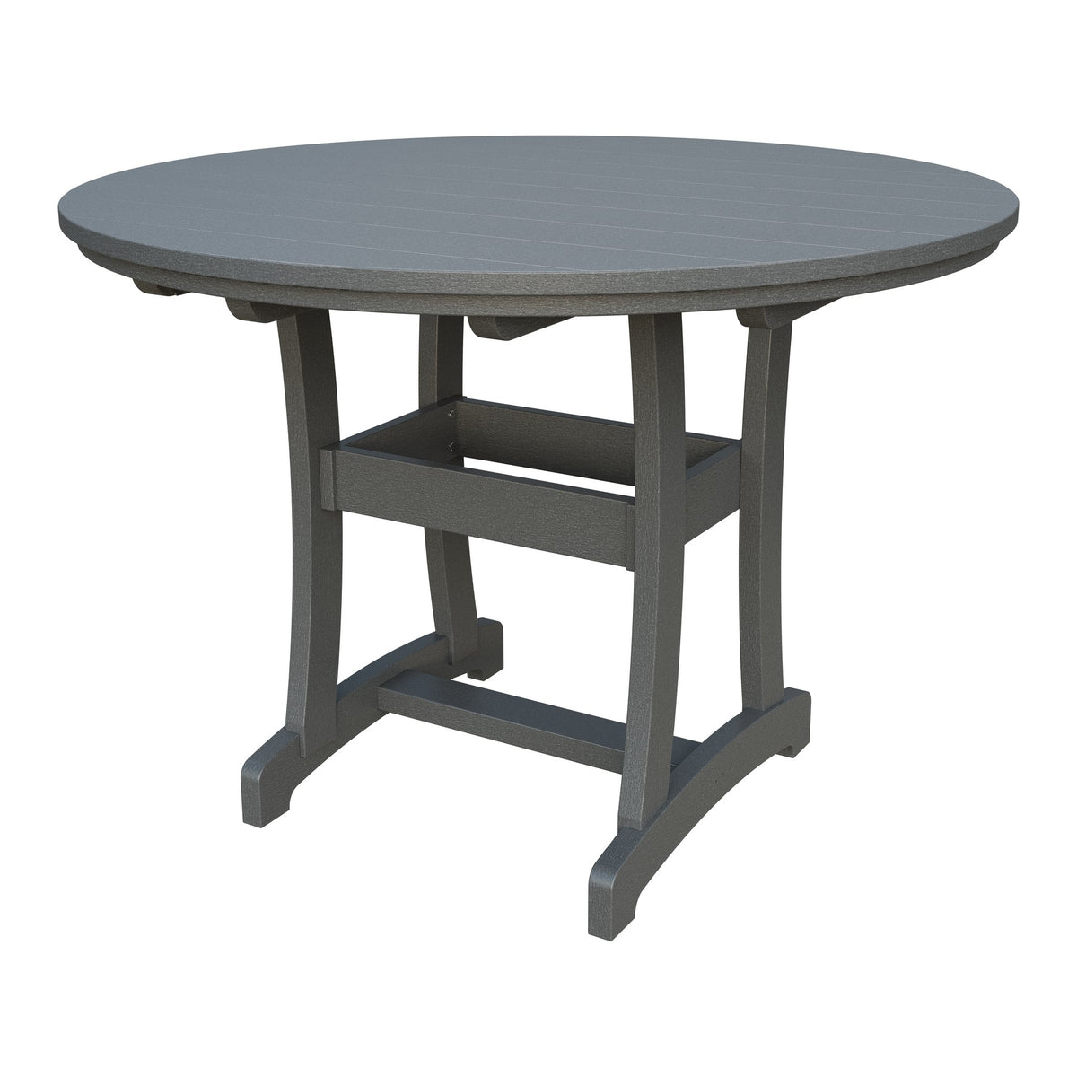 Amish Legacy 54" Round Outdoor Counter Table in Gray