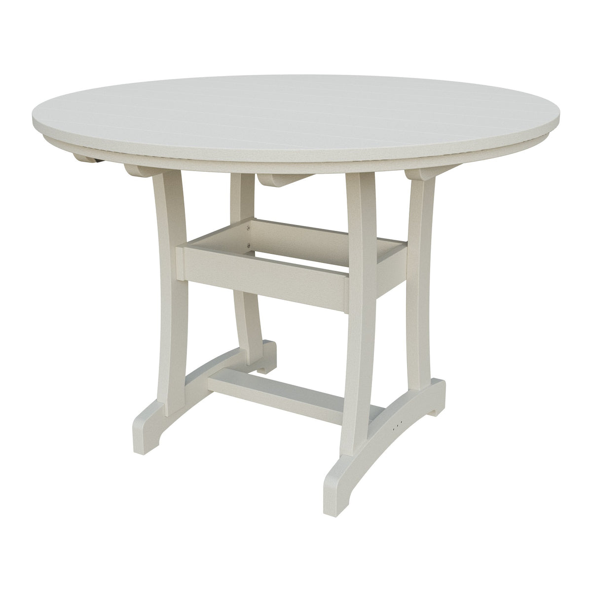 Amish Legacy 54" Round Outdoor Counter Table in Ivory