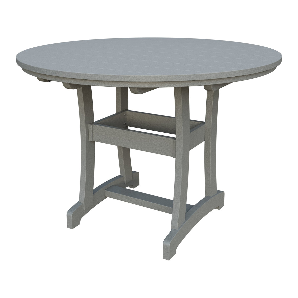 Amish Legacy 54" Round Outdoor Counter Table in Light Gray