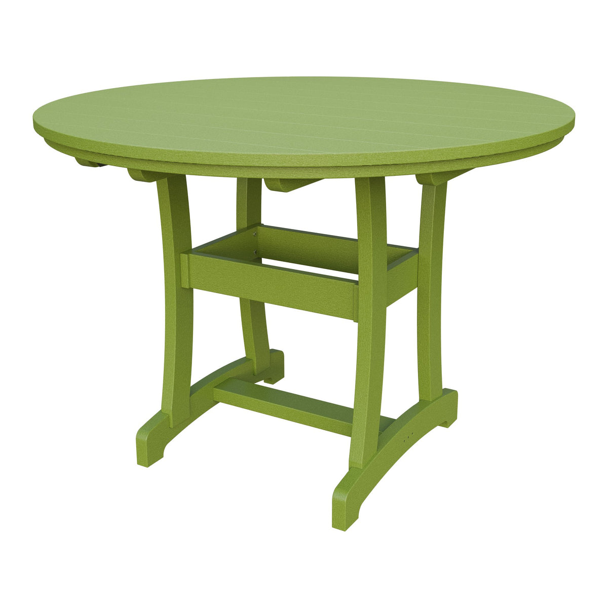 Amish Legacy 54" Round Outdoor Counter Table in Tropical Lime Green