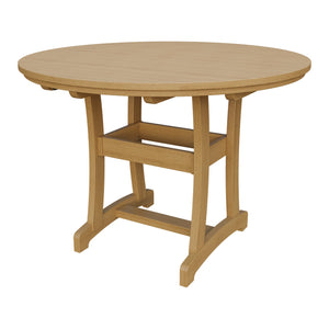 Amish Legacy 54" Round Outdoor Counter Table in Natural Teak