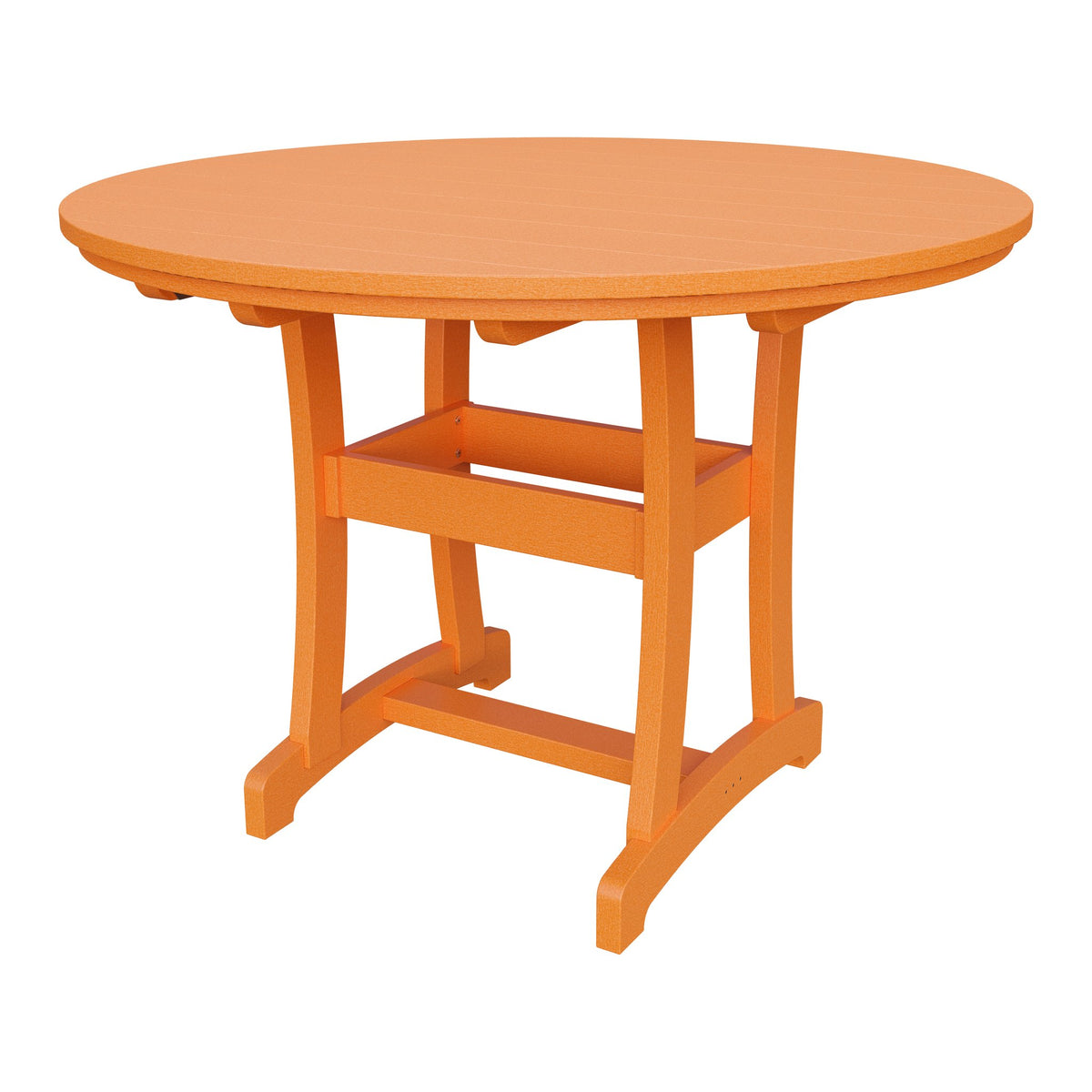 Amish Legacy 54" Round Outdoor Counter Table in Bright Orange