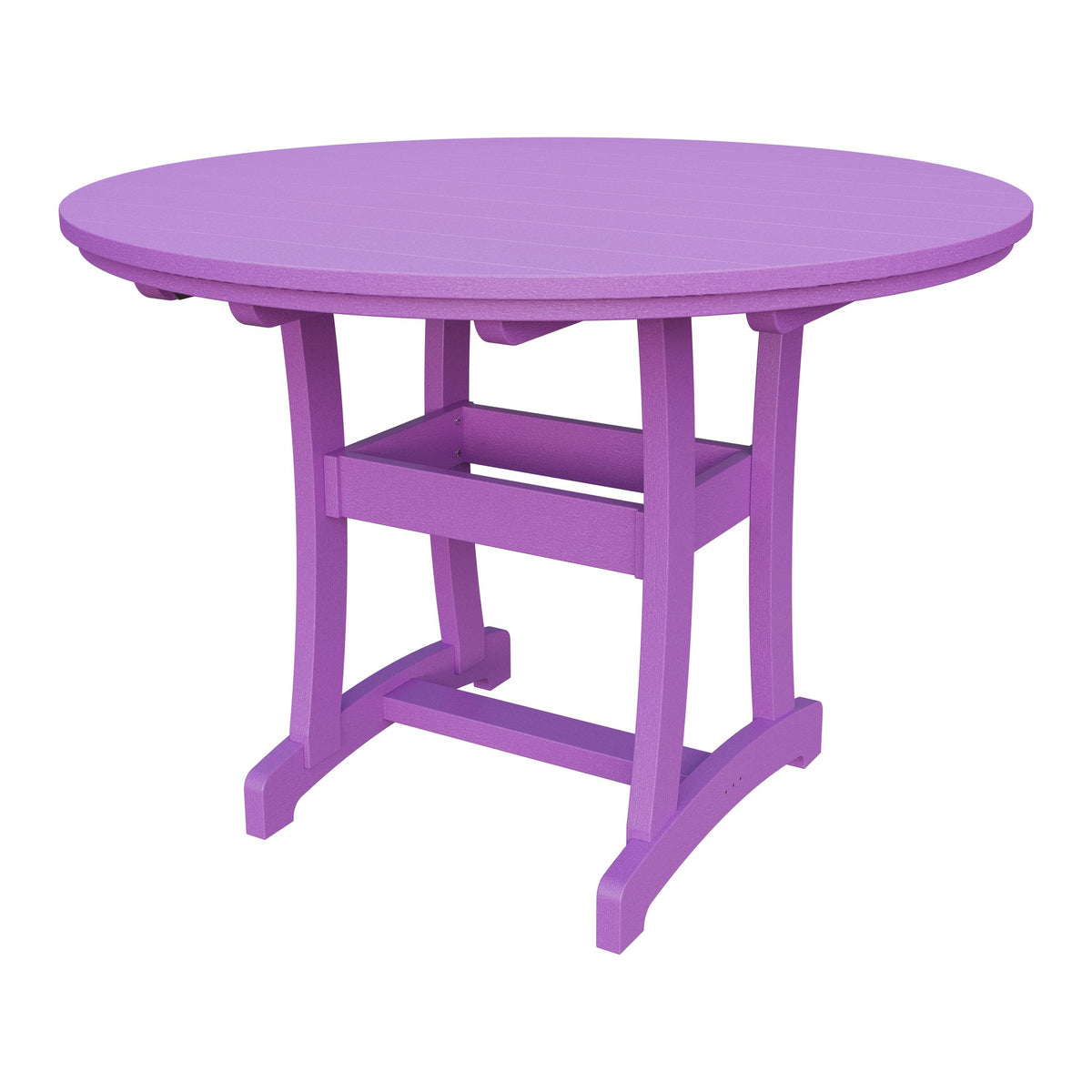 Amish Legacy 54" Round Outdoor Counter Table in Bright Purple