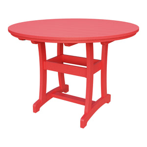 Amish Legacy 54" Round Outdoor Counter Table in Red