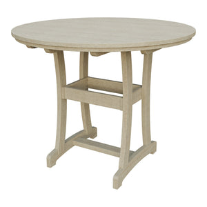 Amish Legacy 54" Round Outdoor Bar Table in Birchwood
