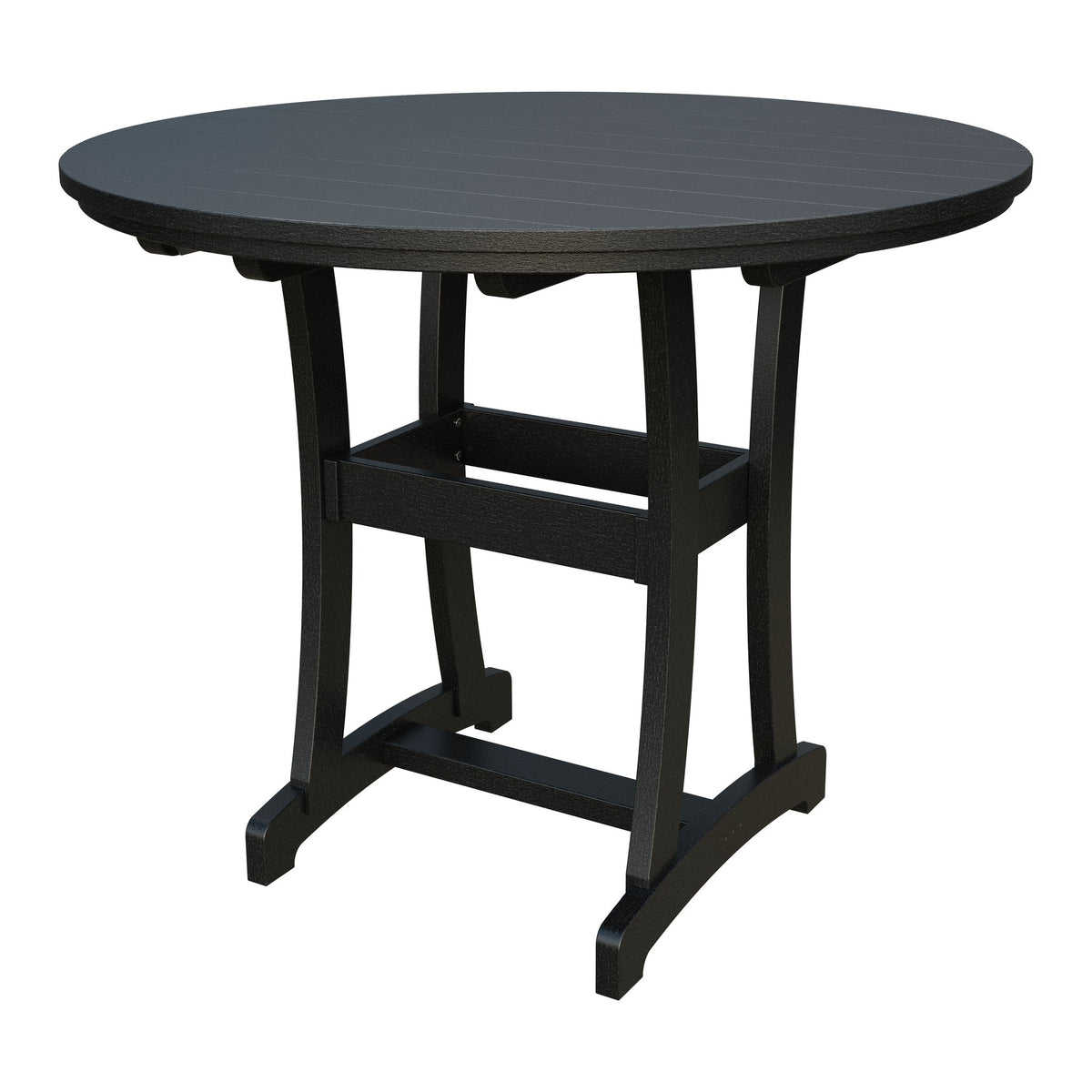 Amish Legacy 54" Round Outdoor Bar Table in Black