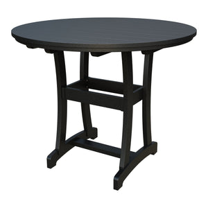 Amish Legacy 54" Round Outdoor Bar Table in Black