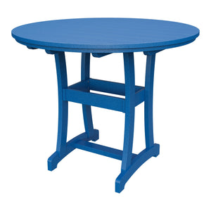Amish Legacy 54" Round Outdoor Bar Table in Blue