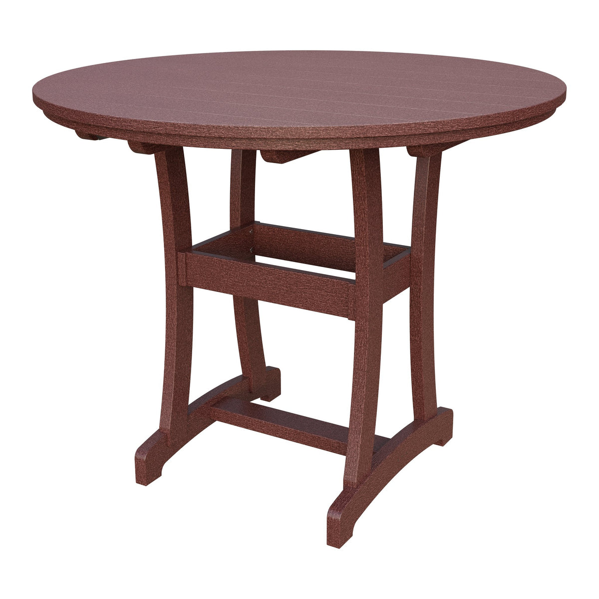Amish Legacy 54" Round Outdoor Bar Table in Cherrywood