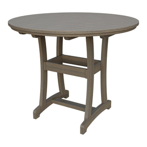 Amish Legacy 54" Round Outdoor Bar Table in Coastal Gray
