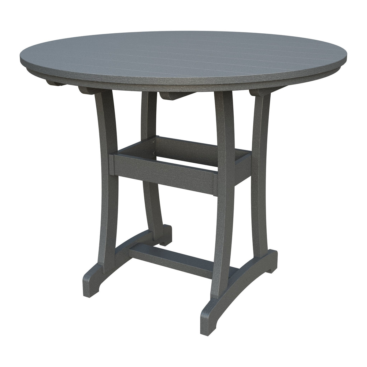 Amish Legacy 54" Round Outdoor Bar Table in Gray