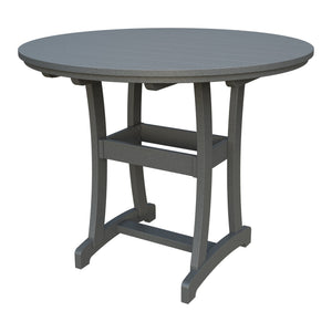Amish Legacy 54" Round Outdoor Bar Table in Gray