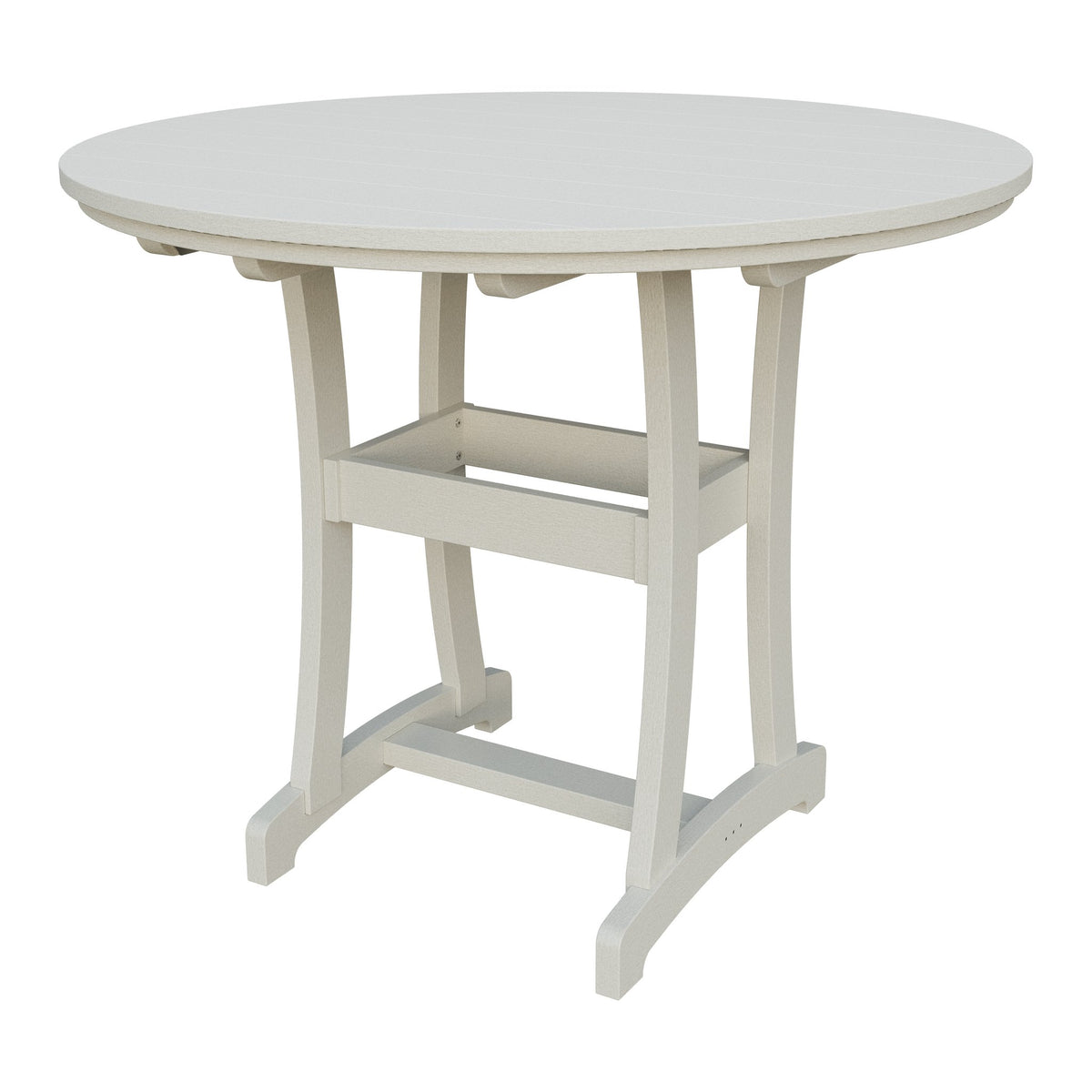 Amish Legacy 54" Round Outdoor Bar Table in Ivory