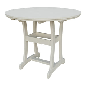 Amish Legacy 54" Round Outdoor Bar Table in Ivory
