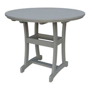 Amish Legacy 54" Round Outdoor Bar Table in Light Gray