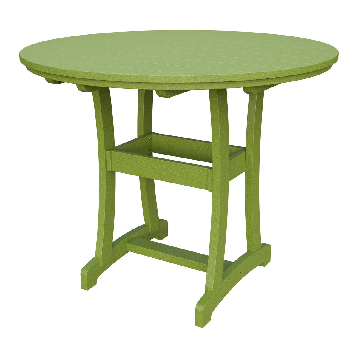 Amish Legacy 54" Round Outdoor Bar Table in Tropical Lime Green