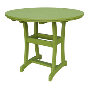 Amish Legacy 54" Round Outdoor Bar Table in Tropical Lime Green