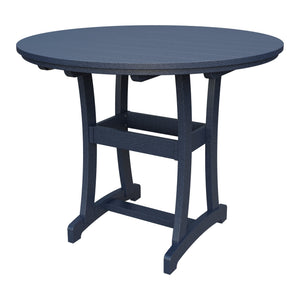 Amish Legacy 54" Round Outdoor Bar Table in Patriot Blue