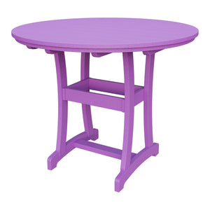 Amish Legacy 54" Round Outdoor Bar Table in Bright Purple