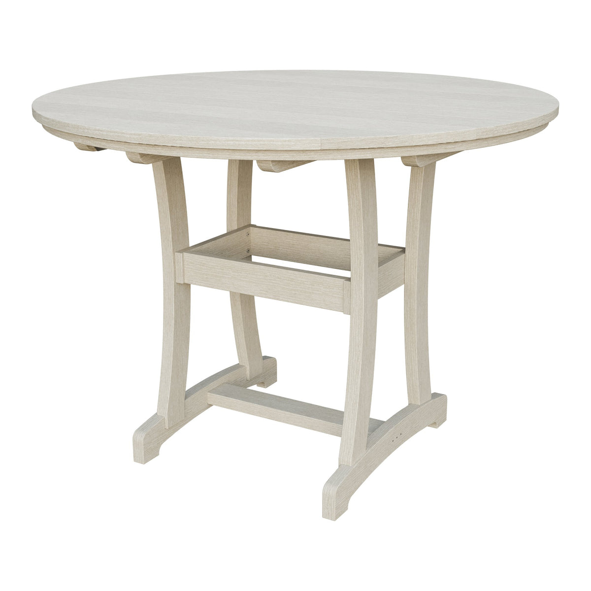 Amish Legacy 54" Round Outdoor Bar Table in Seashell