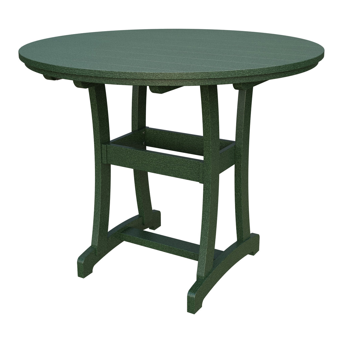 Amish Legacy 54" Round Outdoor Bar Table in Turf Green