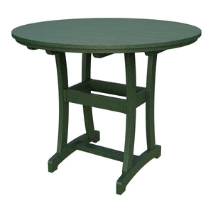 Amish Legacy 54" Round Outdoor Bar Table in Turf Green