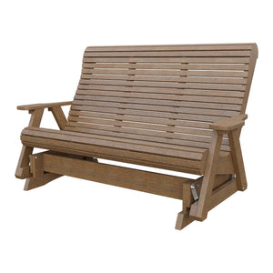 Amish 5' Poly Rollback Glider in Antique Mahogany