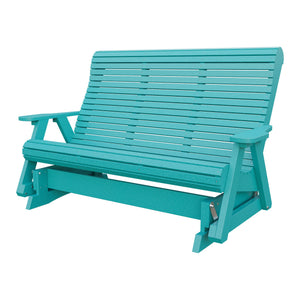 Amish 5' Poly Rollback Glider in Aruba Blue