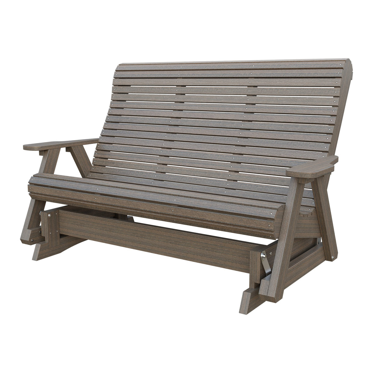 Amish 5' Poly Rollback Glider in Brazilian Walnut