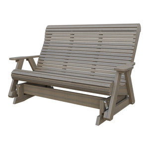 Amish 5' Poly Rollback Glider in Coastal Gray