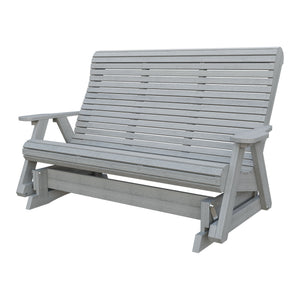 Amish 5' Poly Rollback Glider in Driftwood Gray