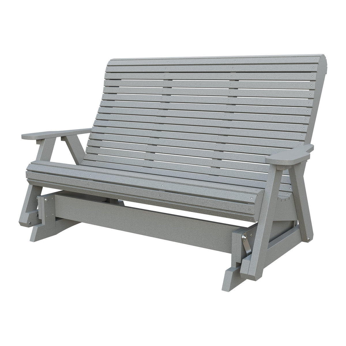 Amish 5' Poly Rollback Glider in Light Gray