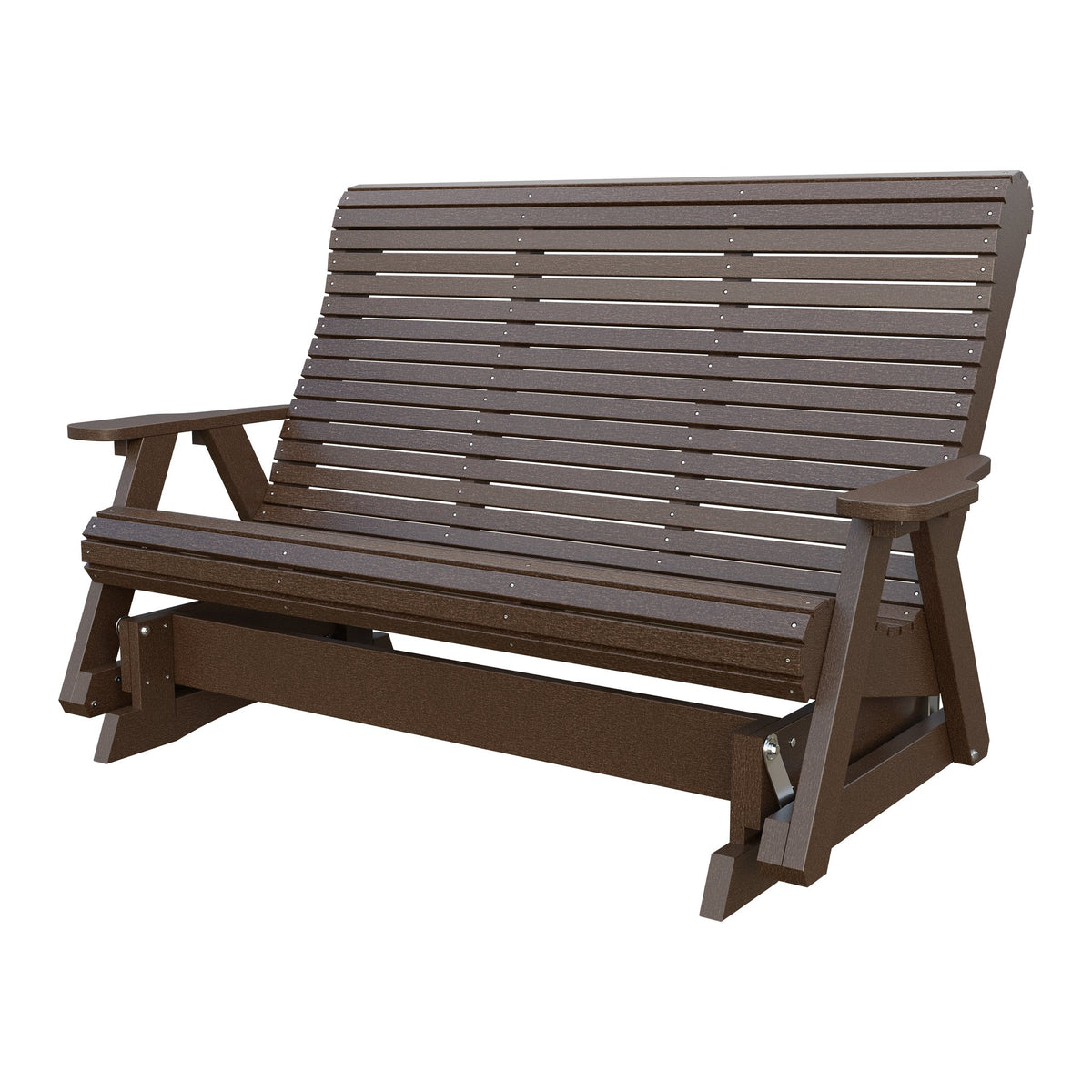 Amish 5' Poly Rollback Glider in Milwaukee Brown