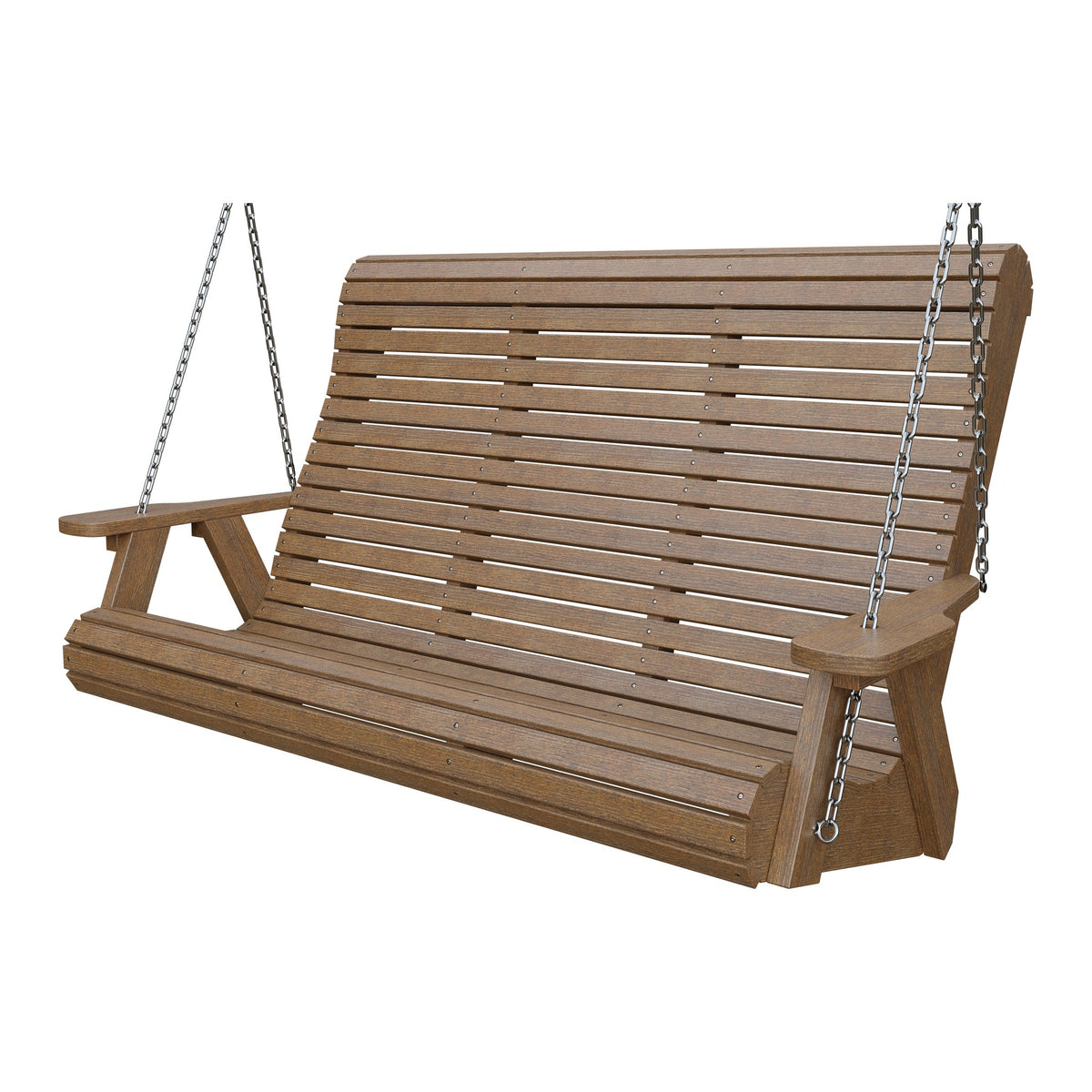 Amish 5' Poly Rollback Hanging Swing in Antique Mahogany