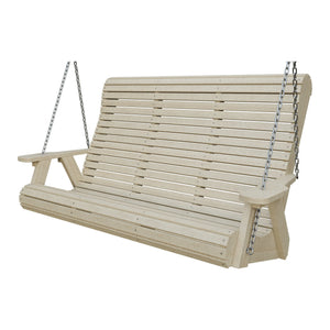 Amish 5' Poly Rollback Hanging Swing in Birchwood