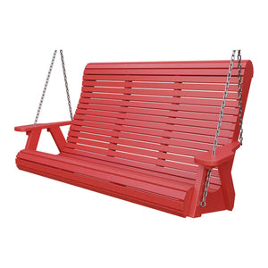 Amish 5' Poly Rollback Hanging Swing in Cardinal Red