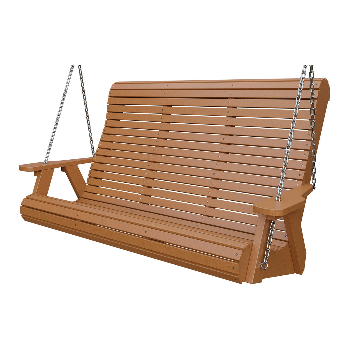 Amish 5' Poly Rollback Hanging Swing in Cedar