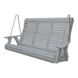 Amish 5' Poly Rollback Hanging Swing in Driftwood Gray