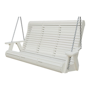 Amish 5' Poly Rollback Hanging Swing in Ivory