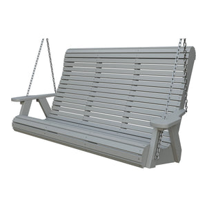 Amish 5' Poly Rollback Hanging Swing in Light Gray