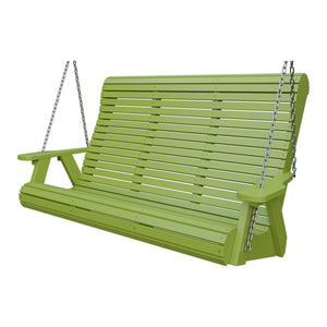 Amish 5' Poly Rollback Hanging Swing in Tropical Lime Green
