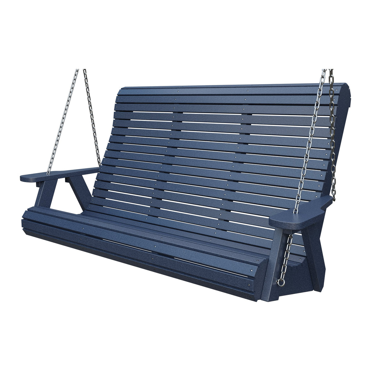 Amish 5' Poly Rollback Hanging Swing in Patriot Blue